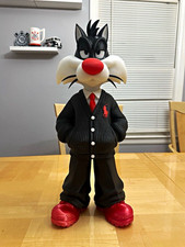 Sylvester Looney Tunes Figure Black Pinstripe Suit 