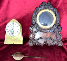 Rare & Unusual Small Mahogany Fusee Antique Bracket Clock picture
