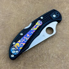 Titanium 3d milled Clip (NO KNIFE) for Spyderco Delica C11PBK - Multiple Options picture