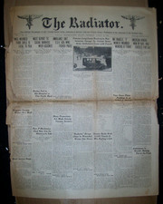 WWI Aug 22 1918 newspaper The Radiator USAAS US Army Ambulance Service France picture