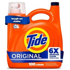 Tide Liquid Laundry Detergent, Original Scent, 1.03 Gallon (Pack of 1), white picture