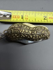 2″ Peanut  Pocket Knife  Pendant  keychain   Rich, Tasty,     Art   vtg  rare picture