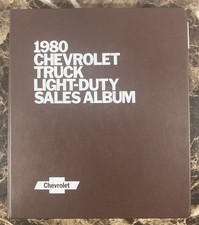 1980 Chevrolet Truck Light-Duty Sales Album Brochure Catalog Pickup El Camino picture
