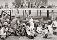 Java Indonesia Marionette Show Music Orchestra Puppets Vtg. Photo 19thC. picture