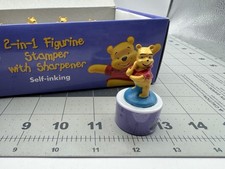 Disney Winnie The Pooh - Pooh Leaning Hand Stamp Figurine With Pencil Sharpener picture