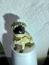 Bejeweled  Pug Trinket Box with necklace picture