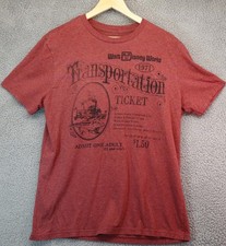 Disneyland Disney World Transportation Ticket T-Shirt Medium picture