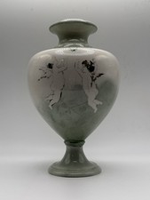 Antique Ceramic Art Company Pedestal Vase - (1889-1906) With Artist Signature  picture