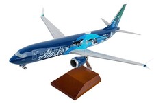 Skymarks SKR8294 Alaska Airlines 737-Max 9 West Coast Wonder Desk 1/100 Model picture
