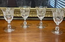 Heisey Rose Crystal Water Glasses, Set of 4 picture