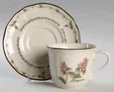 Epoch Spice Blossoms Cup & Saucer 117573 picture