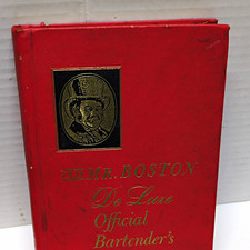 Old Mr. Boston De Luxe Official Bartender’s Guide Hardcover Red Book picture