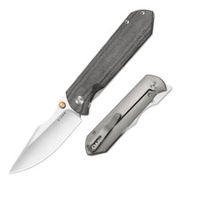 Kizer Harpoon Fold Folding Pocket Knife Elmax Blade Titanium & Micarta Handle picture