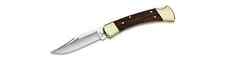 Buck 110 Ebony Folding Hunter Lockback Knife with Leather Sheath - New in Box picture