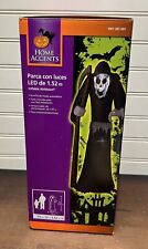 Halloween 5 ft LED Black Grim Reaper Inflatable Airblown Spooky Scary picture