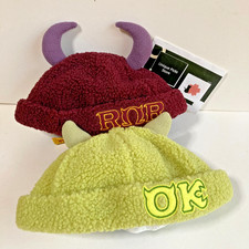 Tokyo Disney Monsters University inc Roar Omega oozma kappa Fluffy Hat Cap USED picture