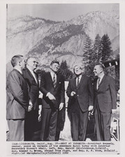 1962 Press Photo President Kennedy at The Ahwahnee in Yosemite National Park picture