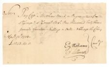 Oliver Ellsworth signed Revolutionary War Pay Order - Autographs - Autographs of picture