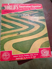 1957 World's Plowing Contests  Souvenir Program Adams County Peebles Ohio  picture