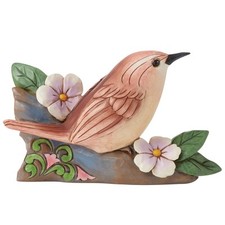 Enesco Jim Shore Heartwood Creek Nature's Meadow Carolina Wren Figurine 3.7 Inch picture