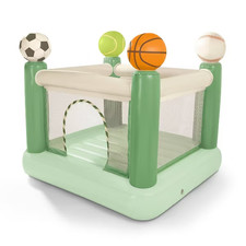 B. toys Game Day Bounce House - 6 foot Inflatable Sports Bouncy Castle for Kids picture
