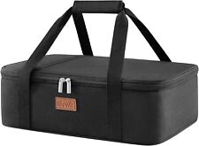 Lifewit Insulated Casserole Carrier for Hot or 15.7 x 11.4 x 4.7inch, Black  picture