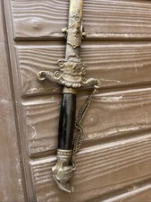Vintage Fraternal Order of Eagles (FOE) Ceremonial Sword with Scabbard & Chain picture