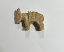 Vintage Stone Animal - Onyx Figurines Sculptures - Donkey 4” Long Paperweight picture