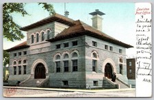 Lewiston Maine Post Office Building Metropolitan News Postcard PC267 picture