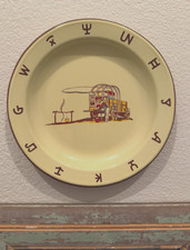 Vintage Monterrey Western Ware Chuck Wagon Plate 10.25” Cowboy Brands Mexico picture