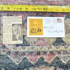 Paul Dudley White Signed Dwight D. Eisenhower Cachet Cover Oct 14 1965 picture