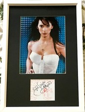 Jennifer Love Hewitt signed cut custom framed 8x10 FHM photo JSA Ghost Whisperer picture