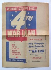 WWII War Bond Loans Advertisement Portfolio Depicting Mats For Distribution picture