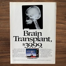 Vintage 1992 Squaresoft Final Fantasy Mystic Quest SNES Video Game Print Ad picture
