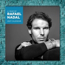 Rafael Nadal 2027 Wall Calendar 12 Month Celebrity Photo Fan Collectible picture
