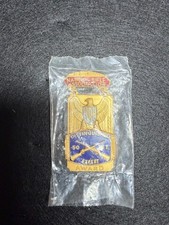 NRA GOLD TONE Distinguished  EXPERT 50 FT Award / Badge Pin Blackinton Vintage picture