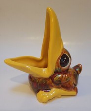 Vintage Bird Ceramic Ash Receiver, Planter, Ashtray, Handcrafted, Big Mouth Bird picture