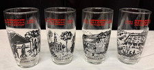 Vintage Detroit 1951 - 250th Birthday Commemorative Glass (Set of 4) picture