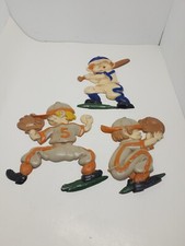 Vintage (Set of 3) Sexton Metal Wall Hangings -- Boys Playing Baseball picture