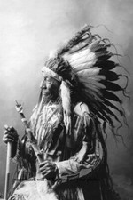 Chief Blue Horse PHOTO Oglala Lakota Native American Indian Portrait 1900 picture