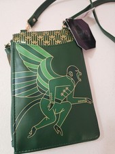 Universal Studios Wicked 2 Emerald City Crossbody Flying Monkey Logo Bag NWT picture