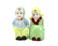 SALT and PEPPER SHAKERS Boy and Girl Dutch Vintage picture