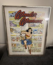 VINTAGE WONDER WOMAN COMIC STRIP CARTOON SHADOW BOX 1973 picture
