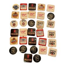 Vintage Budweiser Michelob Beer Cork Backed Coasters Set of 40 Plus picture