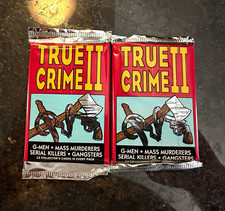 Eclipse Enterprises True Crime II Trading Cards 2 Sealed Packs 12 Cards 1992 picture