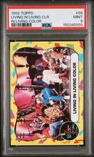 *GRADED MINT PSA 9* 1992 Topps In Living Color 88 JIM CARREY JAMIE FOXX Pop 2/1^ picture
