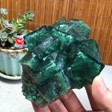 105-95-38mm Rare Natural Green Calcite fluorite Mineral Specimen 598g A6173 picture
