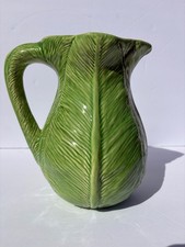 Vintage Cabbage/Lettuce Olfaire Pitcher 8 1/2 