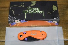 New Kizer Microbe Halloween Folding Knife 2.19 in Orange/Green GID G10 14C28N picture