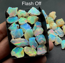 158 Ct Natural Ethiopian Opal Rough Lot – 41 Pieces Flashy Welo Opal Rough Lot picture